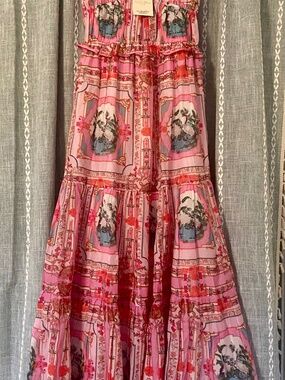 NWT $406 Alicia Bell Goldie Maxi Dress BOHO Bohemian Festival